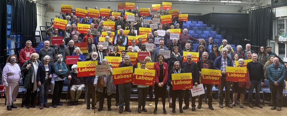 Sarah Sackman with members of Finchley and Golders Green CLP